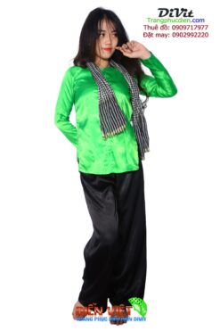 Trang phục bà ba nữ xanh lá