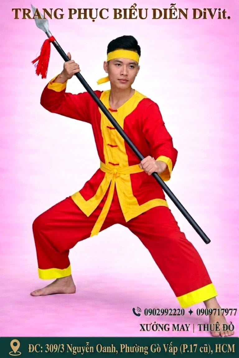 Trang phục biểu diễn Tây Sơn đỏ