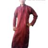 Áo dài gấm nâu cho nam