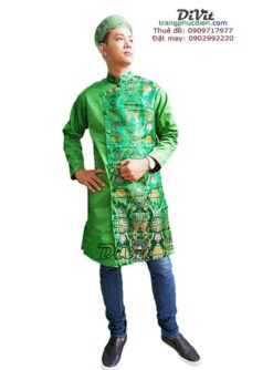Cho thuê áo dài xanh lá cây