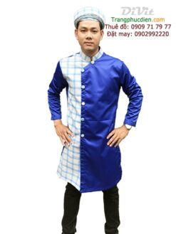 Áo dài cách tân caro