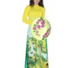 Áo dài lụa 3D