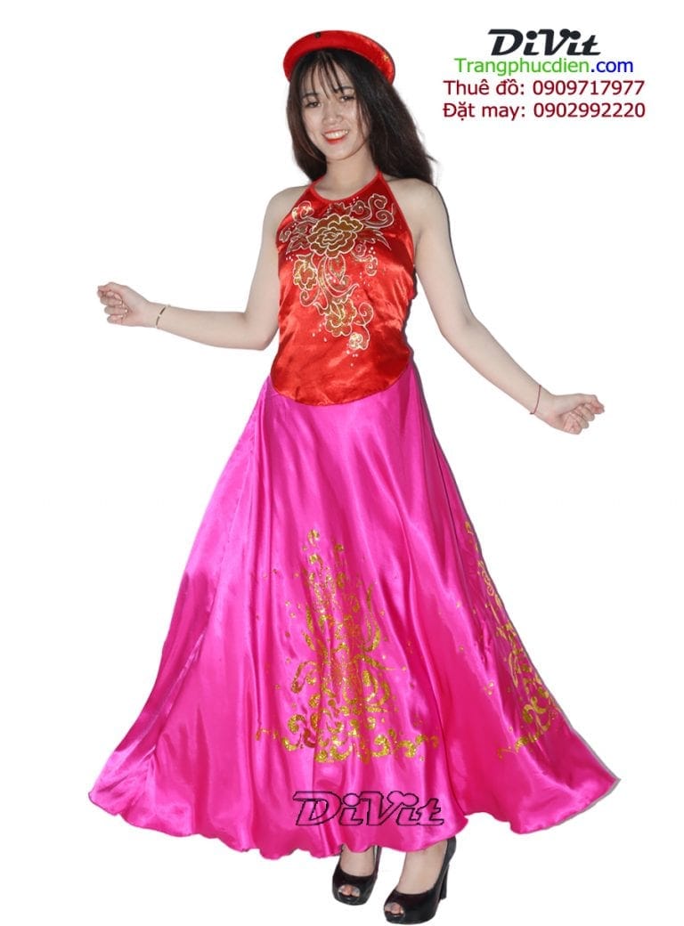 Yếm đụp váy in kim tuyến