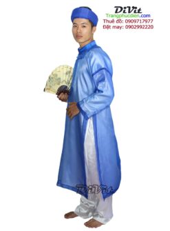 Áo dài the xanh thầy đồ