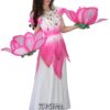 Váy múa sen hồng trắng