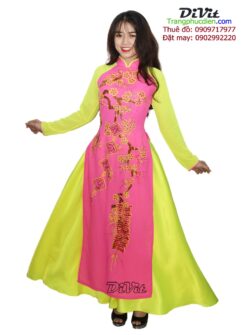 Áo dài nữ hồng