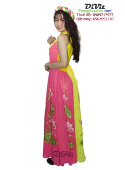 Đầm múa sen 3 màu