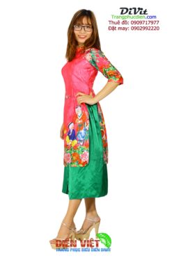 Áo dài gấm cách tân nữ