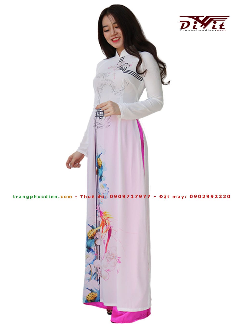Cho thuê áo dài trắng 3D