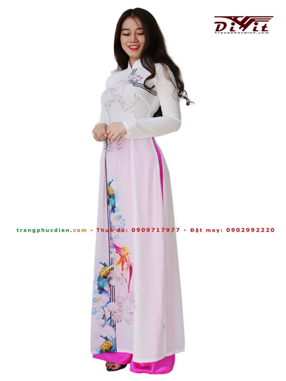 Cho thuê áo dài trắng 3D