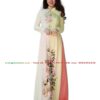 Áo dài vàng phối 2 màu
