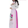 Áo dài họa tiết hoa sen