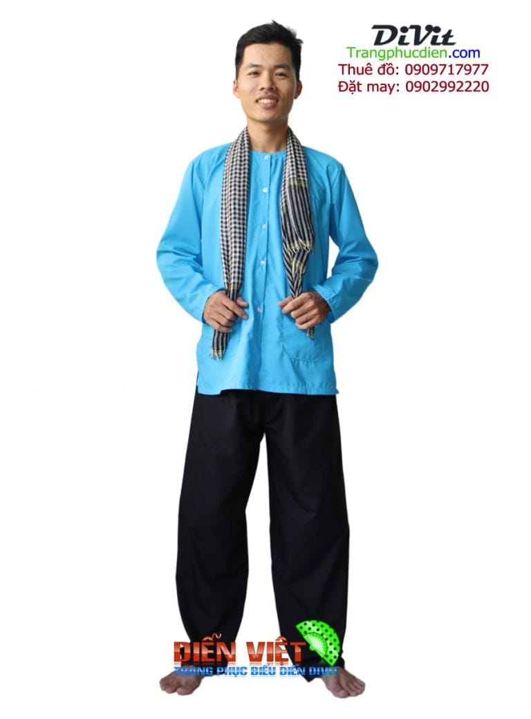 Bà ba nam xanh da trời