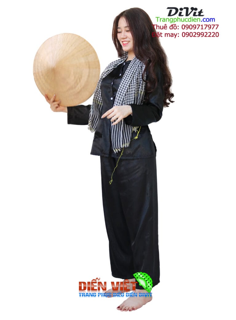 Cho thuê áo bà ba đen
