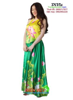 Thuê váy yếm múa hoa sen