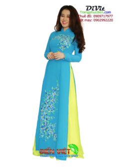 Cho thuê áo dài nữ xanh ngọc