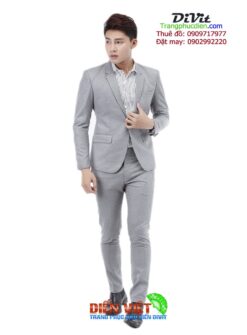 Cho thuê vest nam xám