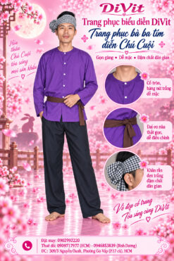 Cho thuê đồ Chú Cuội tím