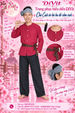 Thuê đồ Chú Cuội đỏ đô