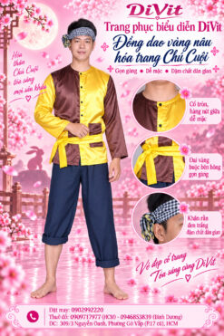 Thuê đồ Chú Cuội nâu vàng
