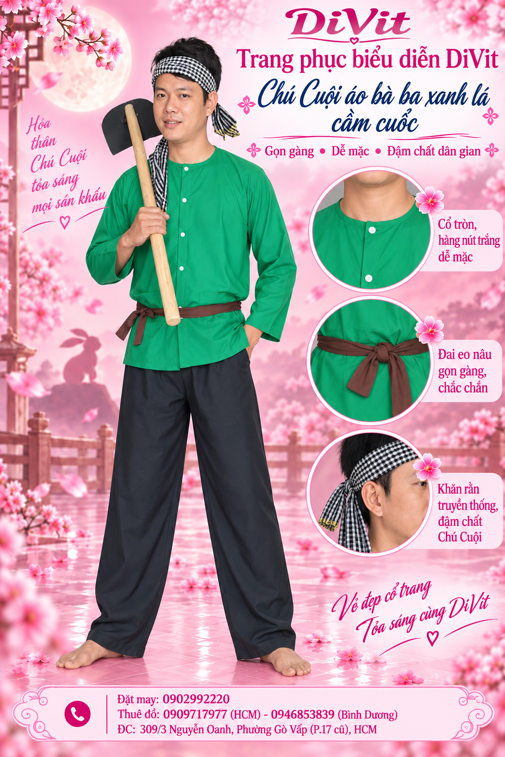 Thuê đồ chú Cuội xanh