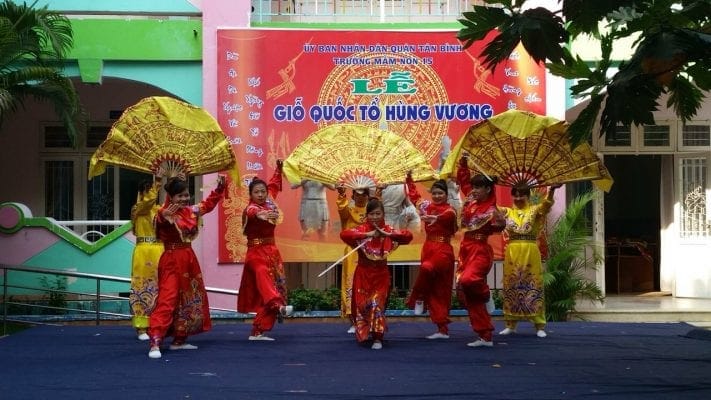 Văn nghệ và hoạt cảnh Giỗ Tổ Hùng Vương của Trường Mầm non 15 – ảnh 03