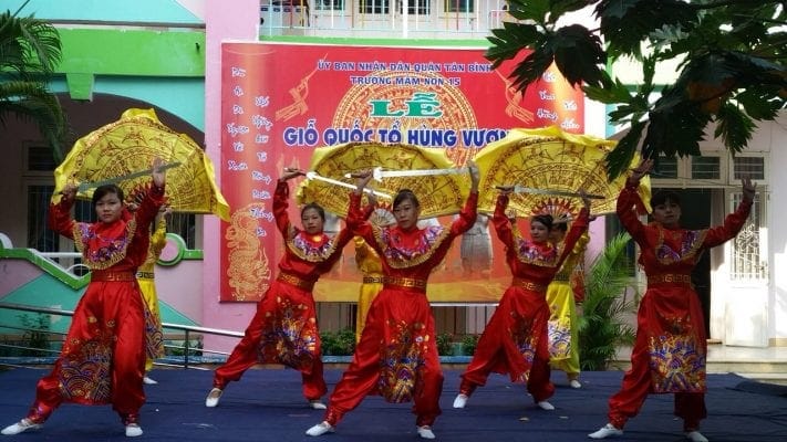 Văn nghệ và hoạt cảnh Giỗ Tổ Hùng Vương của Trường Mầm non 15 – ảnh 10