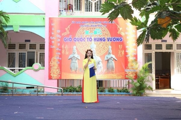 Văn nghệ và hoạt cảnh Giỗ Tổ Hùng Vương của Trường Mầm non 15 – ảnh 19