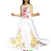Áo Yếm váy trắng - kín lưng