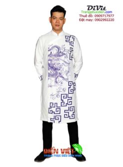 Áo dài trắng cách tân nam