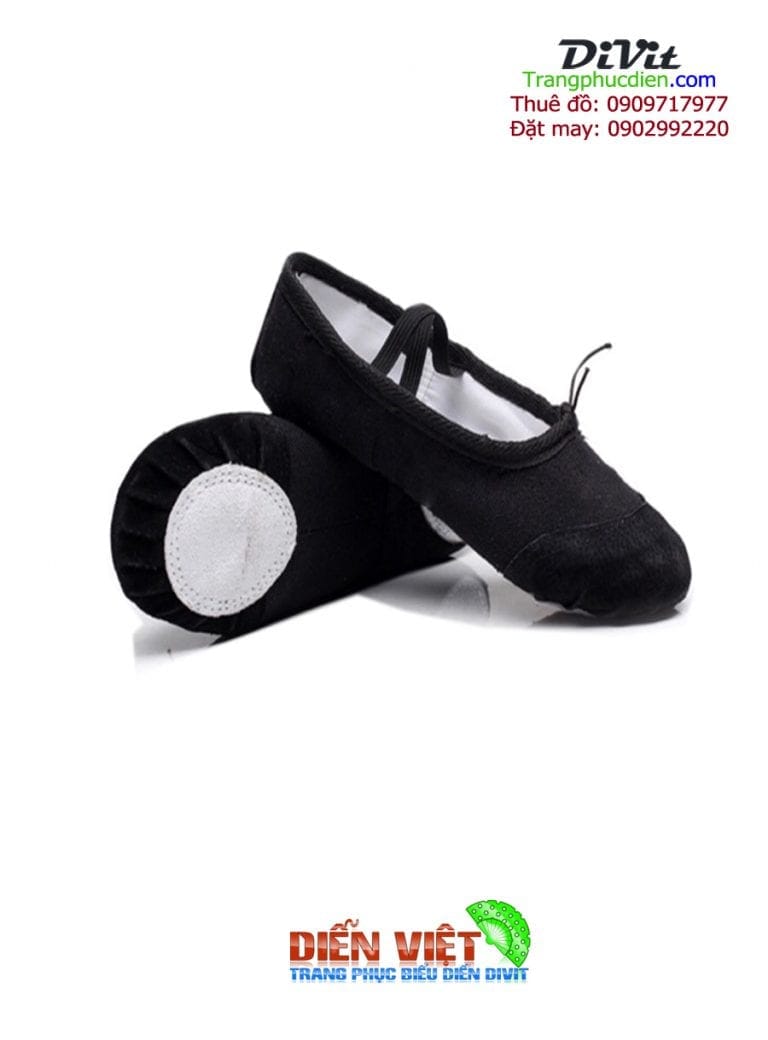 (Chỉ bán) Giày múa ballet đen - trắng