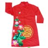 Áo dài đỏ cặp trẻ em