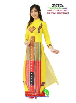 Áo dài 3D họa tiết