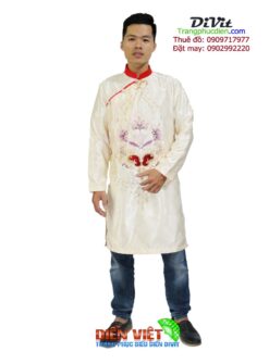 Áo dài gấm nam