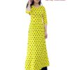 Áo dài Cô Bà chấm bi vàng