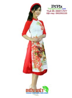 Áo dài cách tân nữ voan