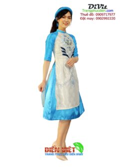 Cho thuê áo dài cách tân gấm