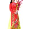 Áo dài tết đỏ cho nữ