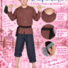 trang phục chú Cuội nâu bà ba
