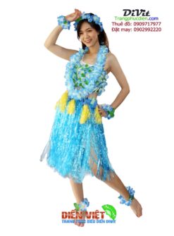 Đầm Hawai xanh biển