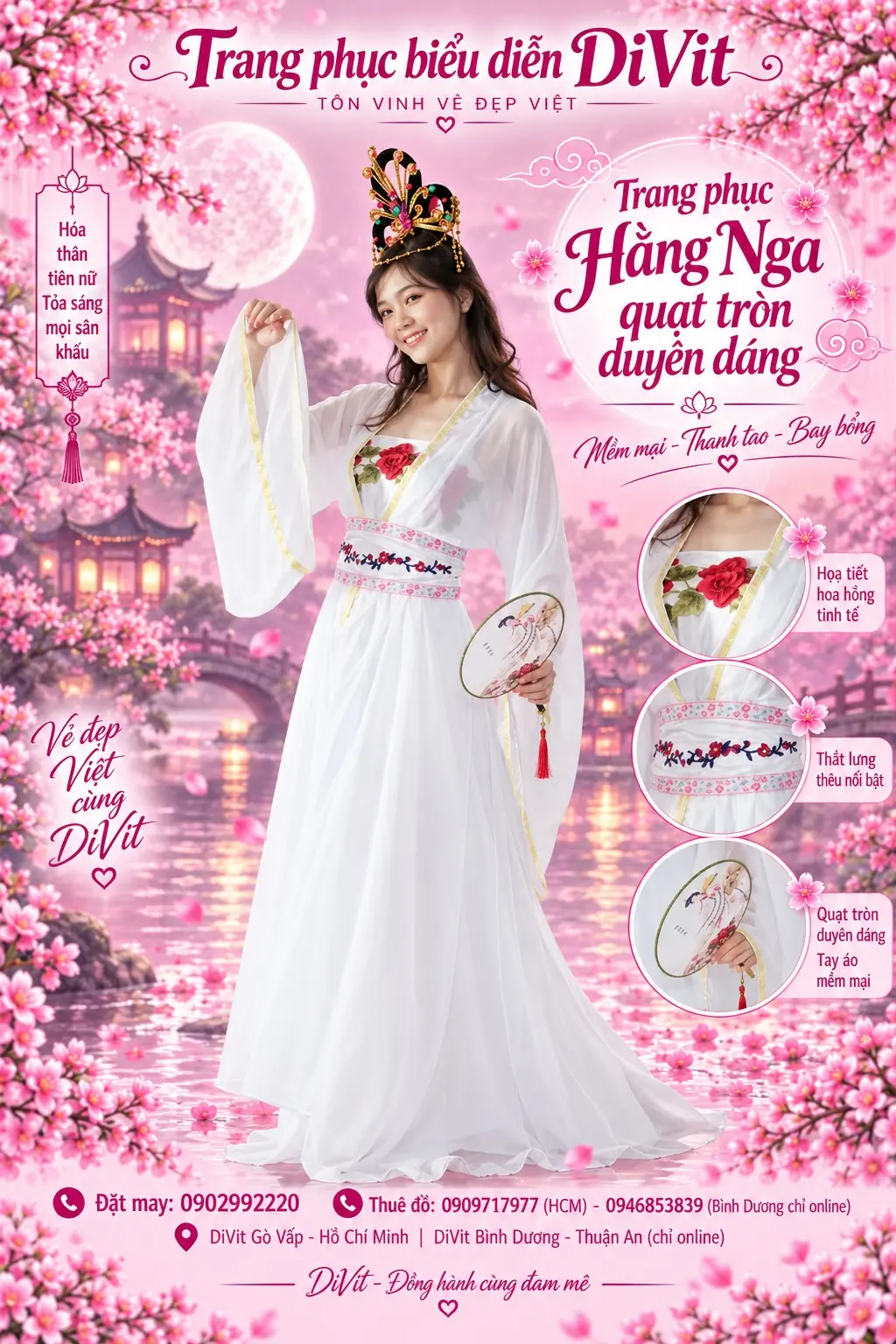 Thuê đồ Chị Hằng trắng
