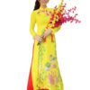 Áo dài Tết vàng nữ