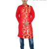 Áo dài gấm đỏ nam