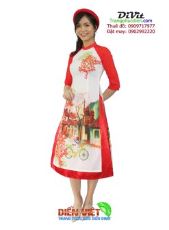Áo dài cách tân nữ voan