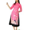 Thuê áo dài nữ cách tân voan hồng