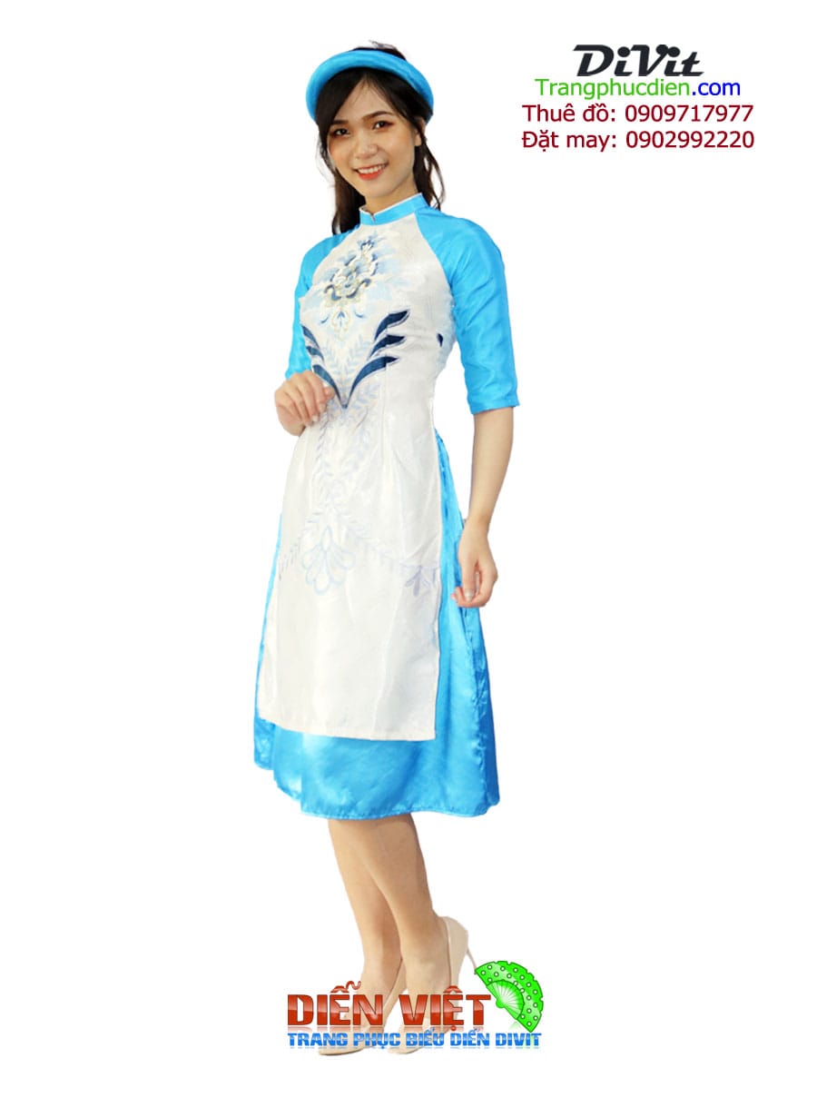 Cho thuê áo dài cách tân gấm