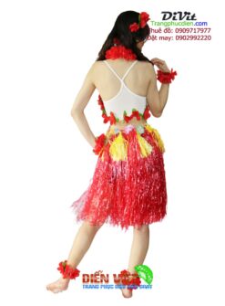 Thuê đồ nhảy Hawai đỏ