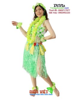 Đầm nhảy Hawai xanh lá