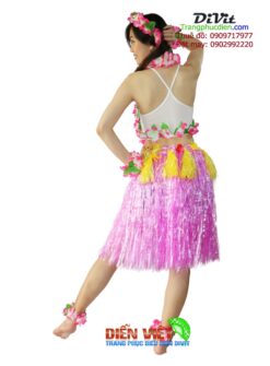 Thuê đầm Hawai nữ hồng