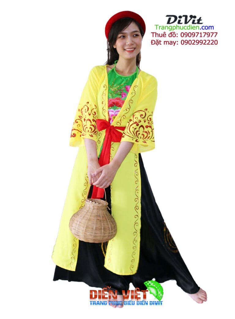 Thuê áo tứ thân diễn Tấm Cám